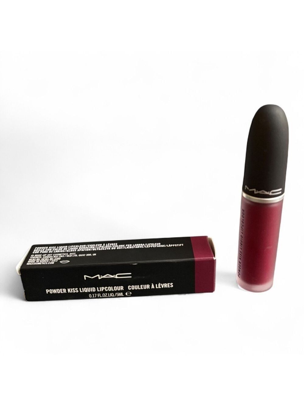MAC Powder Kiss Liquid Lipcolour in Burning Love NIB